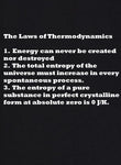Camiseta Las leyes de la termodinámica