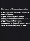 Camiseta Las leyes de la termodinámica
