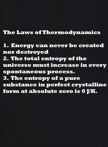 Les lois de la thermodynamique T-shirt enfant