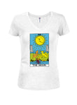 Carte de Tarot - La Lune T-Shirt Col en V Juniors
