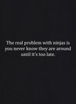 The Real Problem with Ninjas T-Shirt