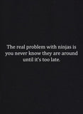 The Real Problem with Ninjas T-Shirt