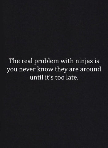 Le vrai problème avec les ninjas T-shirt enfant