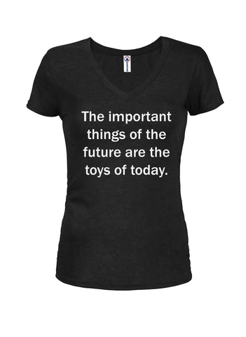The important things of the future Juniors V Neck T-Shirt