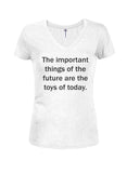 The important things of the future Juniors V Neck T-Shirt