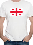 T-shirt drapeau géorgien