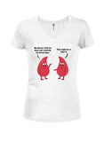 Ils ne peuvent pas identifier mon groupe sanguin T-shirt col en V Juniors