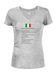 Choses à faire en visitant l'Italie T-shirt col en V junior