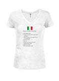 Cosas que hacer durante su visita a Italia Camiseta con cuello en V para jóvenes