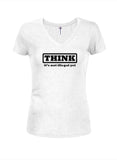 Think it's not illegal yet Juniors V Neck T-Shirt
