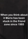 Camiseta Piensa en Mario atrapado en la zona de amigos
