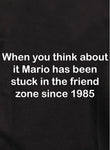 Think about Mario stuck in the friend zone Kids T-Shirt