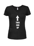 This End Up Juniors V Neck T-Shirt