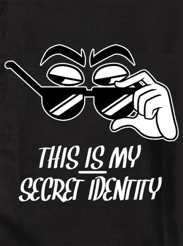 Esta ES mi identidad secreta Camiseta para niños