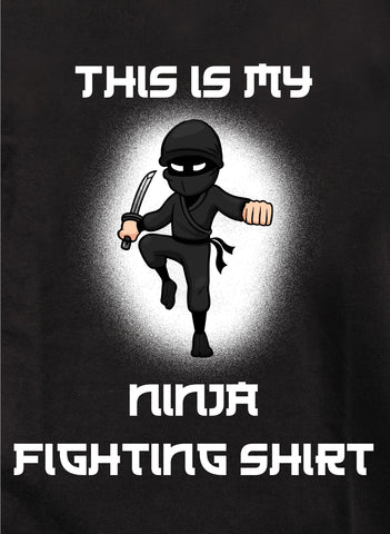 This Is My Ninja Fighting Shirt Kids T-Shirt