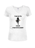 This Is My Ninja Fighting Shirt - Camiseta con cuello en V para jóvenes