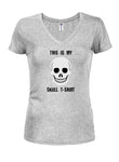 This is My Skull Juniors V Neck T-Shirt