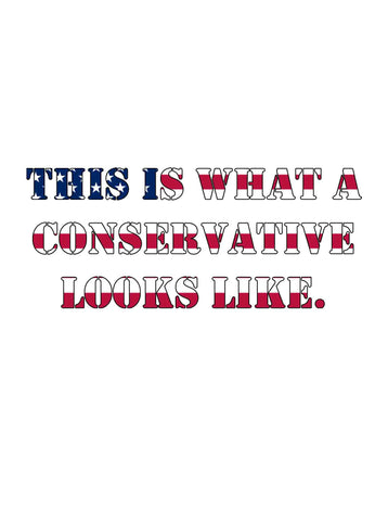 Esto es lo que un conservador parece camiseta de la bandera