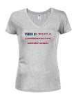 This is What a Conservative Looks Like Flag Juniors V Neck T-Shirt