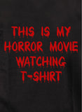 Esta es mi película de terror viendo camiseta
