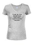 This is my science fiction watching Juniors V Neck T-Shirt