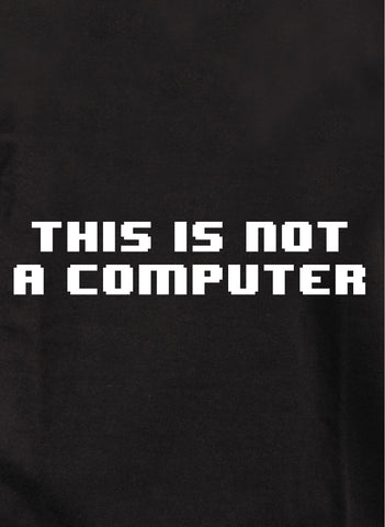 Ceci n'est pas un T-shirt informatique