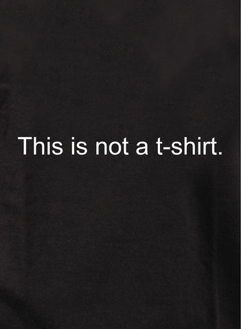 Ce n'est pas un t-shirt