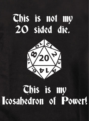 This is not my 20 Sided Die Kids T-Shirt