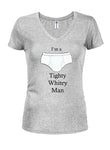 Tighty Whitey Man Juniors T-shirt à col en V