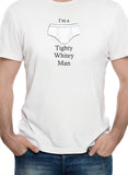 T-Shirt Homme Blanc Serré