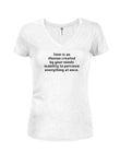 Time is an Illusion Juniors V Neck T-Shirt