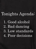 Camiseta Tonights Drinking Agenda