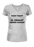 Toot Toot! SS. Failboat under weigh Juniors V Neck T-Shirt