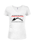 The Toughest Part About a Zombie Apocalypse Juniors V Neck T-Shirt