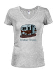 Trailer Trash Juniors V Neck T-Shirt