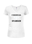 UNDERWEAR: ENABLED Juniors V Neck T-Shirt