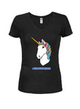 #UNICORNSQUAD Camiseta con cuello en V para jóvenes