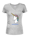 #UNICORNSQUAD Camiseta con cuello en V para jóvenes
