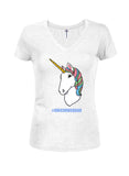 #UNICORNSQUAD Camiseta con cuello en V para jóvenes