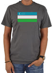 Camiseta de la bandera uzbeka