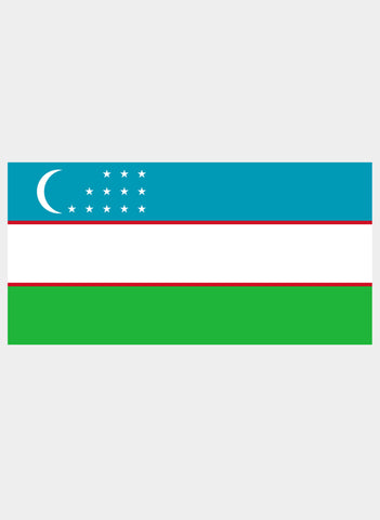 T-shirt drapeau ouzbek