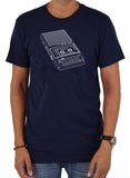 Camiseta con reproductor de casete vectorial