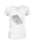 T-shirt à col en V pour juniors Vector Cassette Player