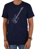 Camiseta de guitarra vectorial