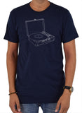T-shirt de tourne-disque vectoriel