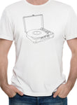 Camiseta con tocadiscos vectorial