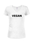 T-shirt végétalien à col en V pour juniors
