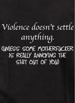 T-Shirt La violence ne règle rien