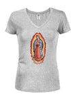 Virgin de Guadalupe T-Shirt Col V Juniors