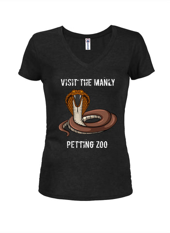 Petting Zoo - Camiseta con cuello en V para niños